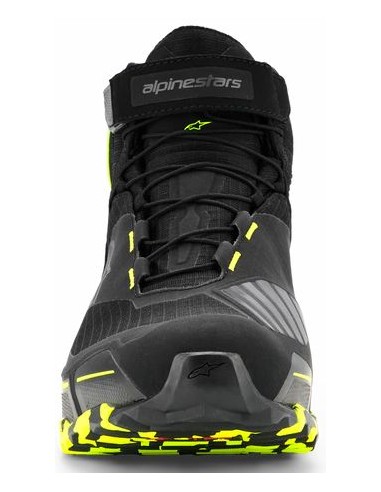 Zapatillas Alpinestars CR-X Drystar | Negro-gris oscuro-amarillo fluor
