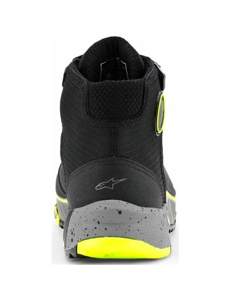 Zapatillas Alpinestars CR-X Drystar | Negro-gris oscuro-amarillo fluor