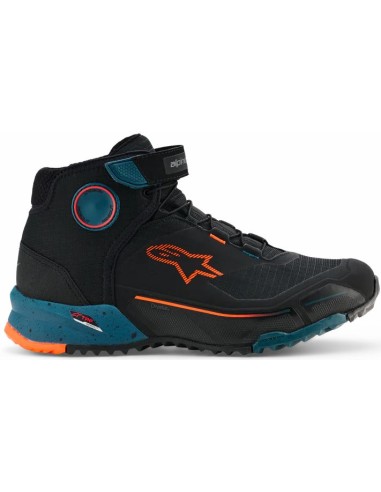 Zapatillas Alpinestars CR-X Drystar | Negro-gasolina-naranja fluor