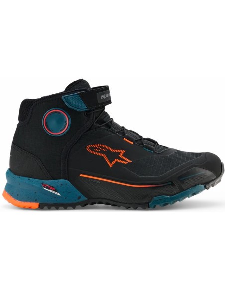 Zapatillas Alpinestars CR-X Drystar | Negro-gasolina-naranja fluor