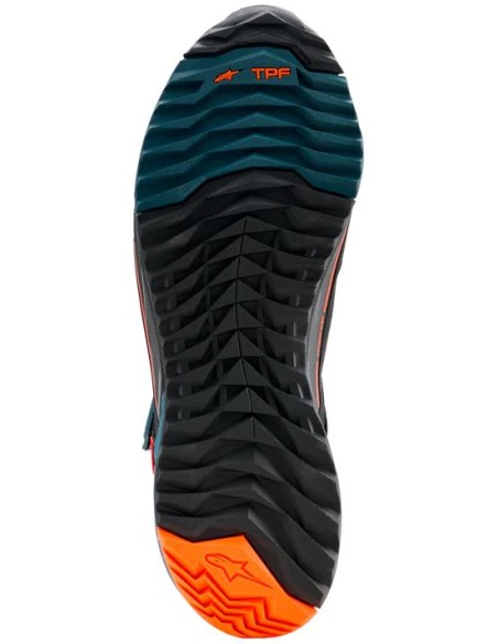 Zapatillas Alpinestars CR-X Drystar | Negro-gasolina-naranja fluor