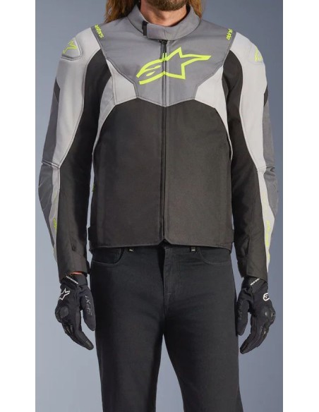 Chaqueta Alpinestars T-Jaws V4 WP | Negro-gris hielo-gris oscuro