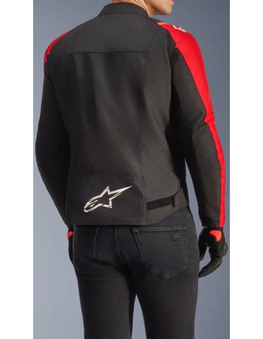 Chaqueta Alpinestars T-Jaws V4 WP | Negro-rojo-rojo fluor