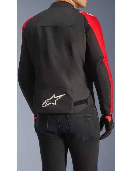 Chaqueta Alpinestars T-Jaws V4 WP | Negro-rojo-rojo fluor