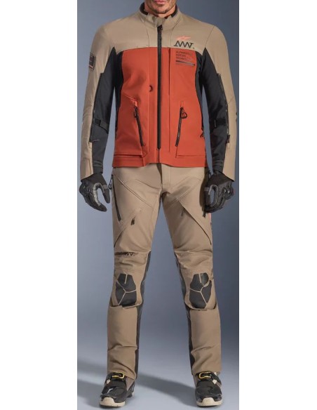 Pantalón Alpinestars AMT-8 Stretch Drystar XF | Nogal y negro