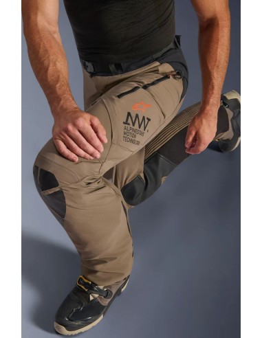 Pantalón Alpinestars AMT-8 Stretch Drystar XF | Nogal y negro