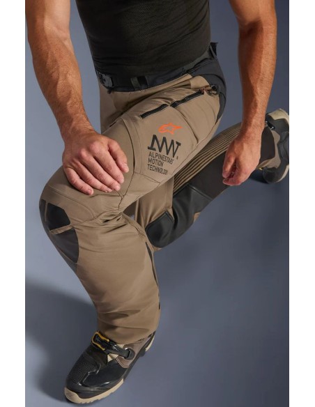 Pantalón Alpinestars AMT-8 Stretch Drystar XF | Nogal y negro
