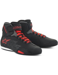 Zapatillas Alpinestars Sektor | Negro y rojo brillo