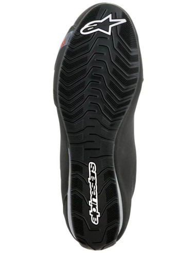 Zapatillas Alpinestars Sektor Waterproof | Negro-gris oscuro-rojo fluor