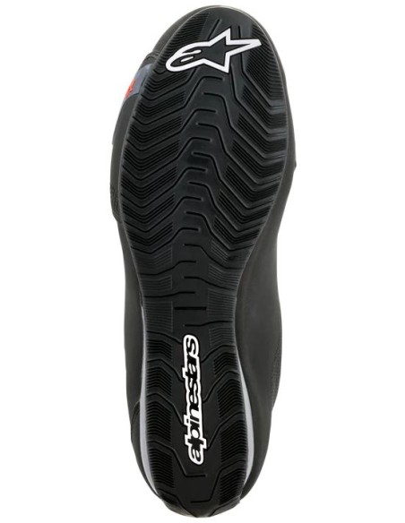 Zapatillas Alpinestars Sektor Waterproof | Negro-gris oscuro-rojo fluor