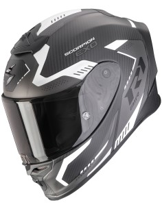Casco Scorpion Exo-R1 Evo Carbon Air Propel | Mate-Negro y plata