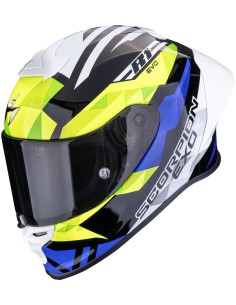 Casco Scorpion Exo-R1 Evo II Air Valere | Negro-azul-amarillo neón