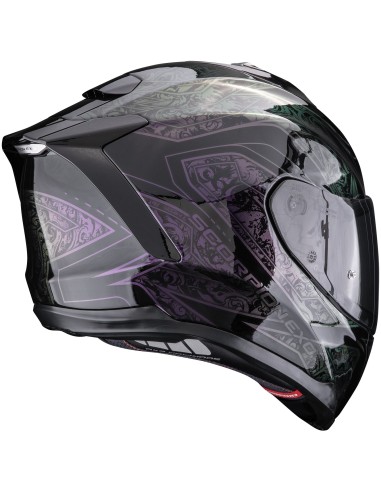 Casco Scorpion Exo-1500 Air Fantasy | Negro y camaleón