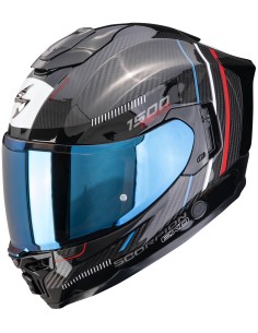 Casco Scorpion Exo-1500 Carbon Air Zity | Negro-rojo-azul