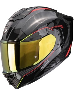 Casco Scorpion Exo-1500 Carbon Air Mundi | Negro-rojo-amarillo