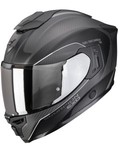 Casco Scorpion Exo-1500 Carbon Air Mundi | Mate-Negro y plata