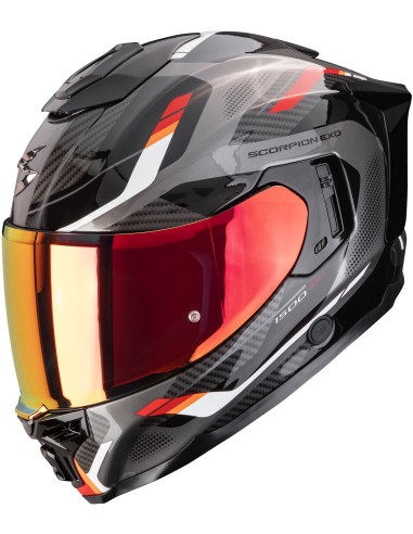 Casco Scorpion Exo-1500 Air Sleek | Negro y rojo