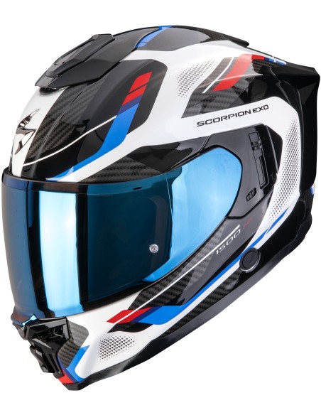 Casco Scorpion Exo-1500 Air Sleek | Blanco-rojo-azul