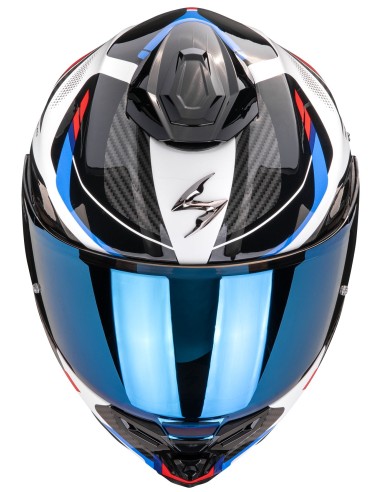 Casco Scorpion Exo-1500 Air Sleek | Blanco-rojo-azul