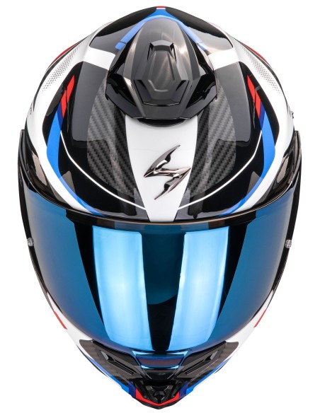 Casco Scorpion Exo-1500 Air Sleek | Blanco-rojo-azul