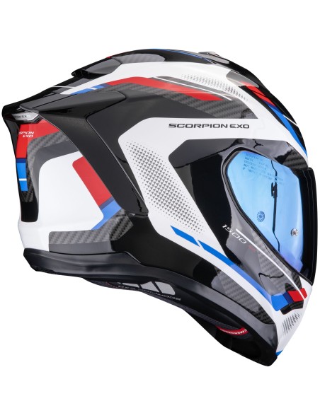 Casco Scorpion Exo-1500 Air Sleek | Blanco-rojo-azul