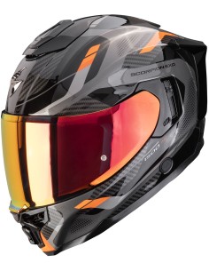 Casco Scorpion Exo-1500 Air Sleek | Negro y naranja