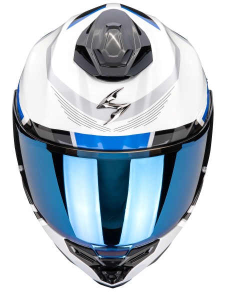 Casco Scorpion Exo-1500 Air Arena | Blanco y azul