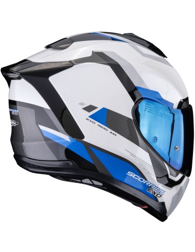 Casco Scorpion Exo-1500 Air Arena | Blanco y azul