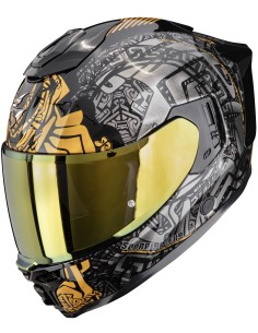 Casco Scorpion Exo-1500 Air Apus | Negro-gris-dorado