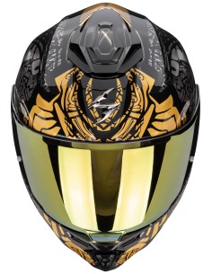 Casco Scorpion Exo-1500 Air Apus | Negro-gris-dorado 2