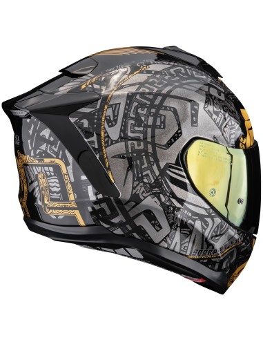 Casco Scorpion Exo-1500 Air Apus | Negro-gris-dorado