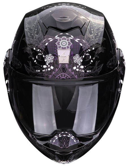 Casco Scorpion Exo-Tech Evo Dream | Negro y camaleón