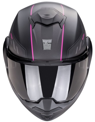 Casco Scorpion Exo-Tech Evo Socius Mujer | Mate-Negro y rosa