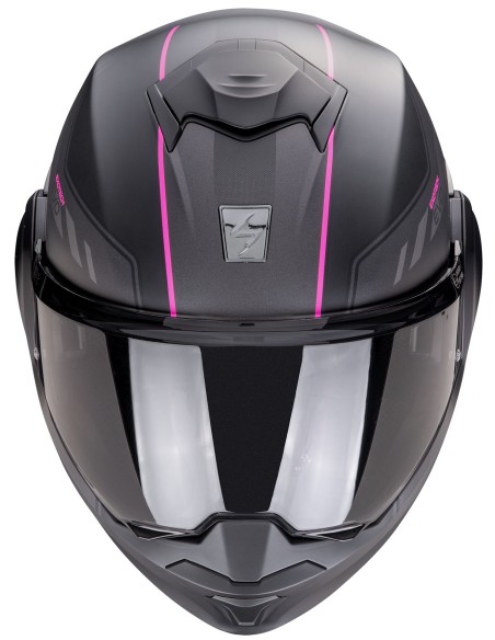 Casco Scorpion Exo-Tech Evo Socius Mujer | Mate-Negro y rosa