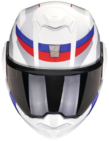 Casco Scorpion Exo-Tech Evo Pro Acuti | Blanco-azul-rojo