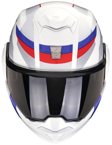 Casco Scorpion Exo-Tech Evo Pro Acuti | Blanco-azul-rojo