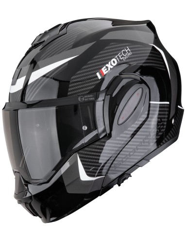 Casco Scorpion Exo-Tech Evo Pro Acuti | Negro y plata