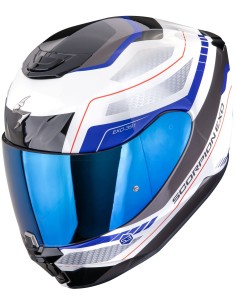 Casco Scorpion Exo-391 Leo | Blanco y azul
