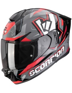 Casco Scorpion Exo-530 Air Rok | Gris-negro-rojo