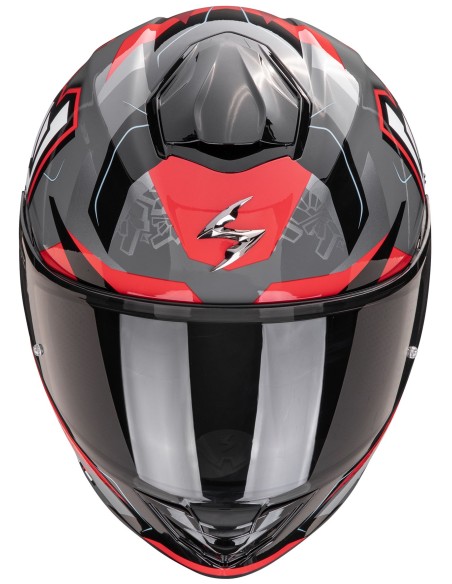 Casco Scorpion Exo-530 Air Rok | Gris-negro-rojo