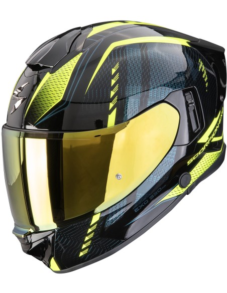 Casco Scorpion Exo-530 Air Theras | Negro y amarillo neón