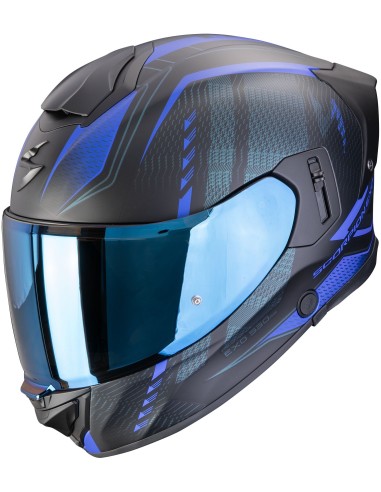 Casco Scorpion Exo-530 Air Theras | Mate-Negro y azul