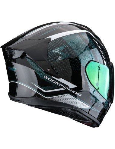 Casco Scorpion Exo-530 Air Theras | Negro-camaleón-blanco