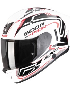 Casco Scorpion Exo-530 Air Slope | Blanco-negro-rojo