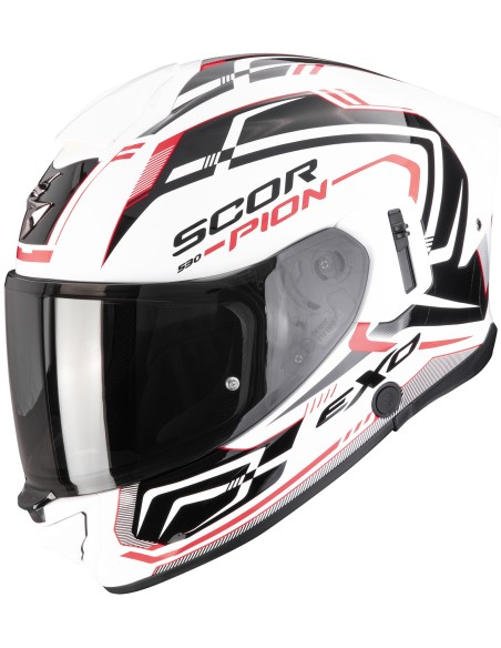 Casco Scorpion Exo-530 Air Slope | Blanco-negro-rojo