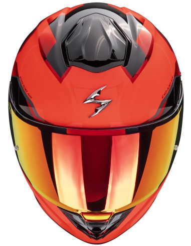Casco Scorpion Exo-530 Air Clip | Mate-Blanco-negro-rojo