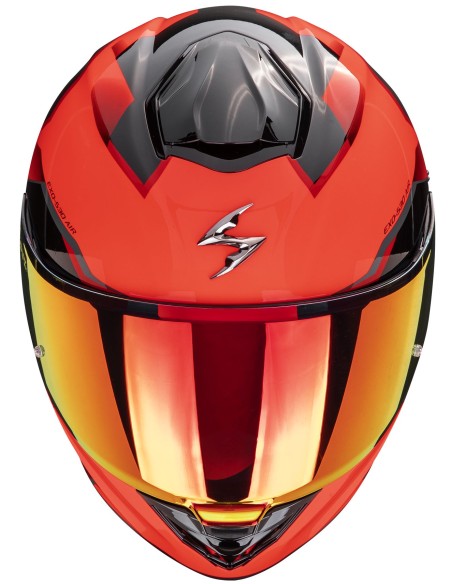 Casco Scorpion Exo-530 Air Clip | Mate-Blanco-negro-rojo