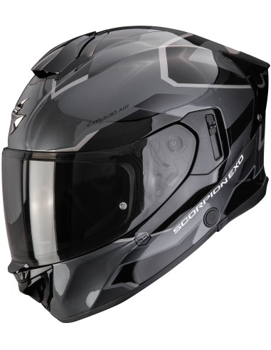 Casco Scorpion Exo-530 Air Clip | Plata y negro