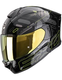 Casco Scorpion Exo-530 Air Fond | Negro y amarillo neón