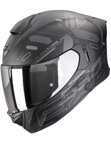 Casco Scorpion Exo-530 Air Fond | Mate-Negro y plata